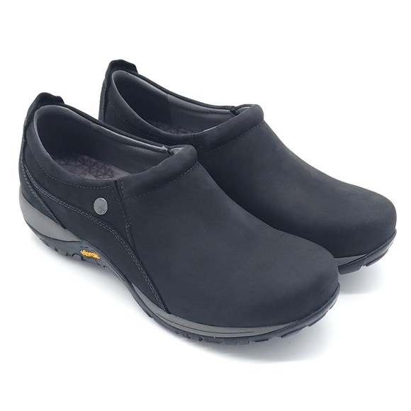 Dansko Patti Milled Nubuck Women's Black Slip On Shoe Vibram Sole Size 41 - Picture 3 of 12